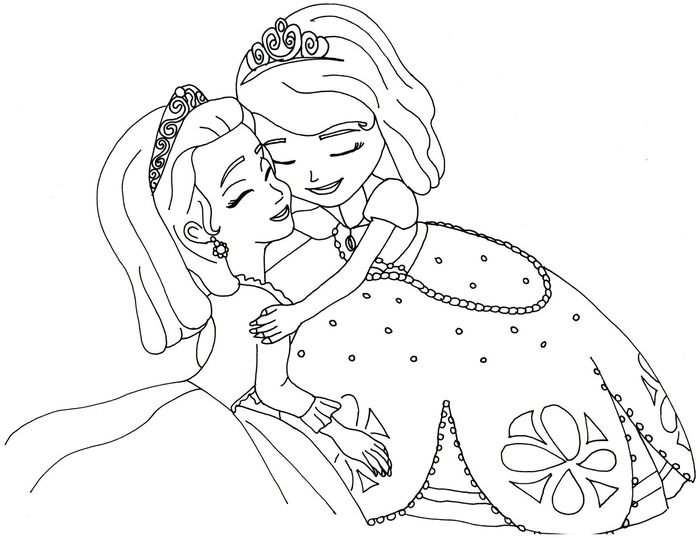 Free Coloring Pages Sofia The First