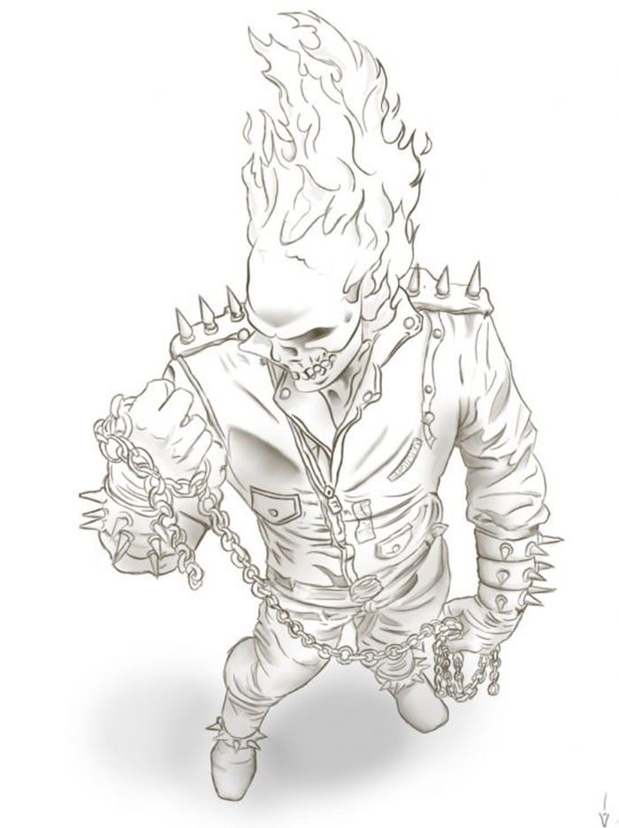 Free Ghost Rider Coloring Pages
