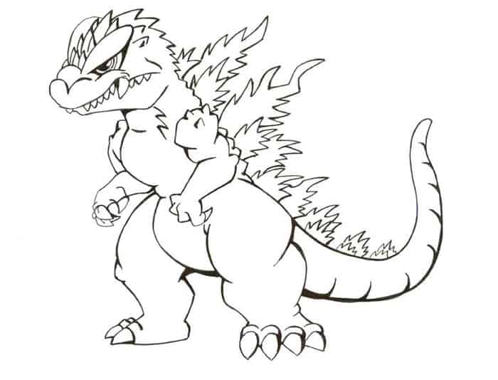 Free Godzilla Coloring Pages For Kids