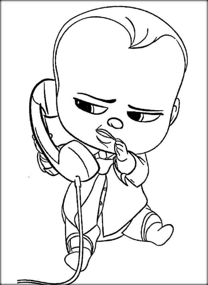 Free Printable Boss Baby Coloring Pages