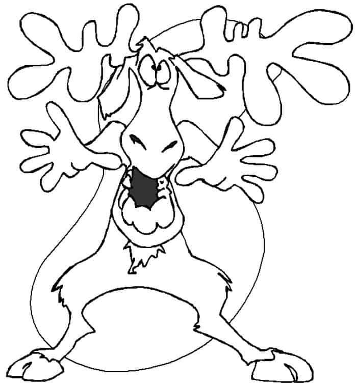 Free Printable Coloring Pages Moose