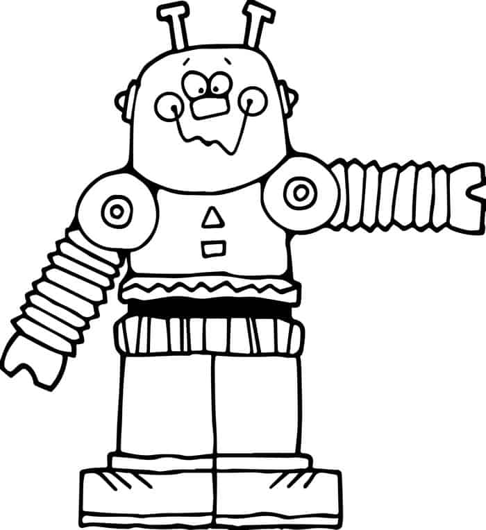 Free Printable Robot Coloring Pages