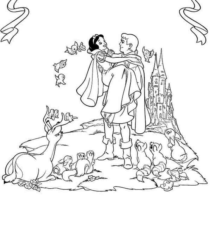 Free Printable Snow White Coloring Pages For Adults