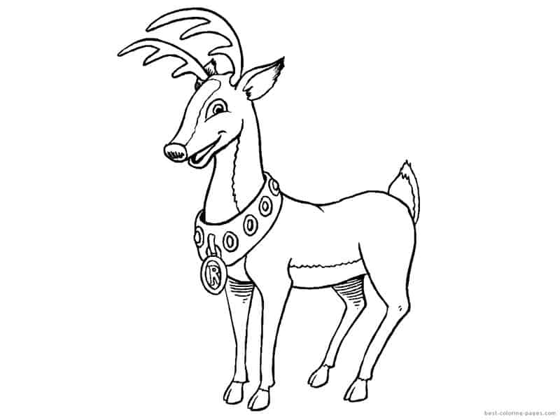 Free Reindeer Coloring Pages To Print