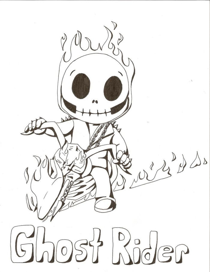 Freec Coloring Pages Ghost Rider