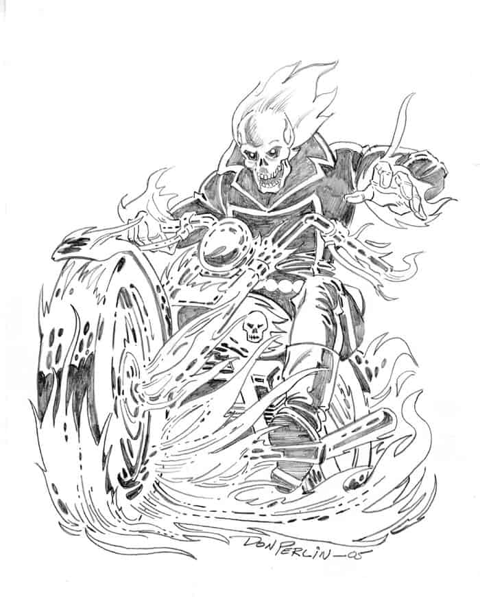 Ghost Rider Printable Coloring Pages