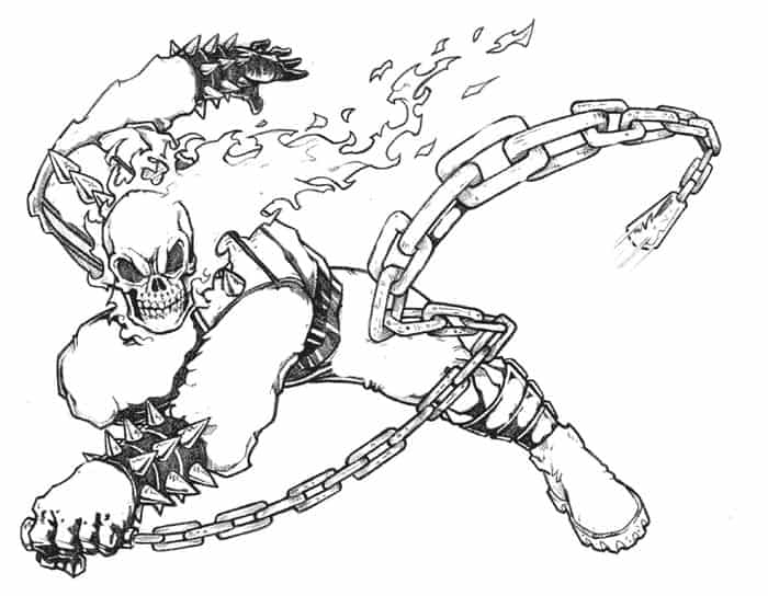 Ghost Rider Robby Rayes Coloring Pages