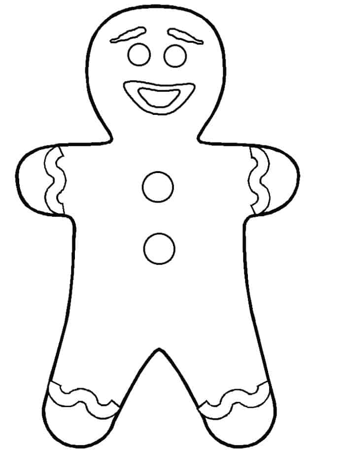 Gingy From Shrek Coloring Pages
