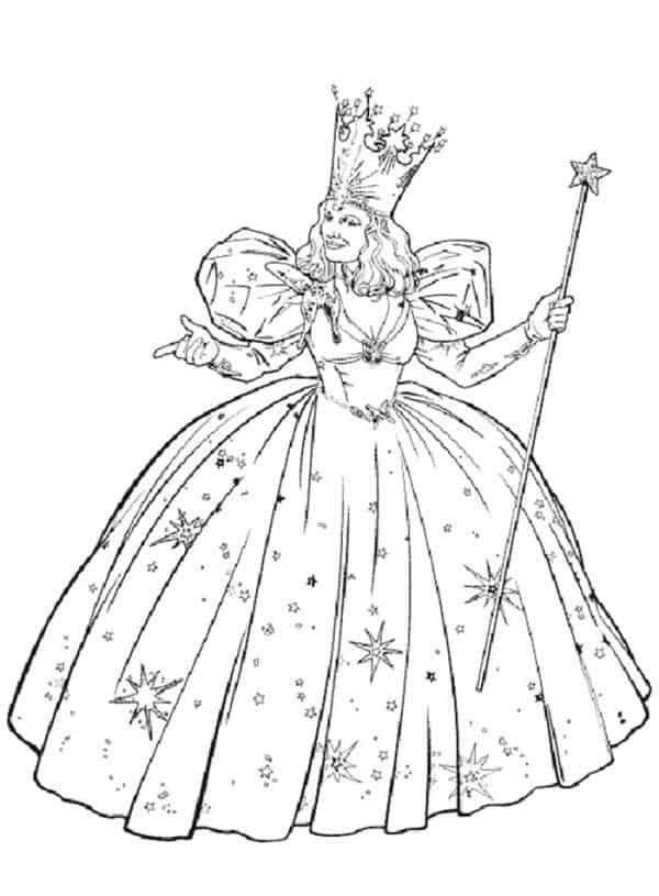 Glinda From The Wizard Of Oz Coloring Page