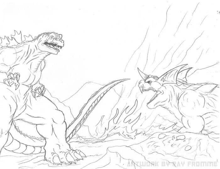 Godzilla Coloring Pages 29090