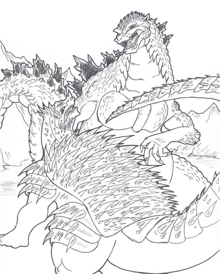 Godzilla Coloring Pages Printable