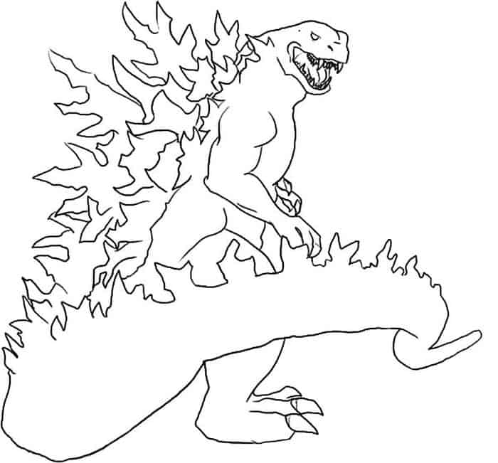 Godzilla Resurgence 2nd Form Coloring Pages