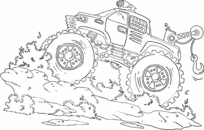 Grave Digger Monster Truck Coloring Pages