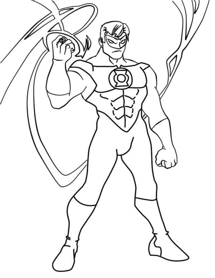 Green Lantern Adult Coloring Pages