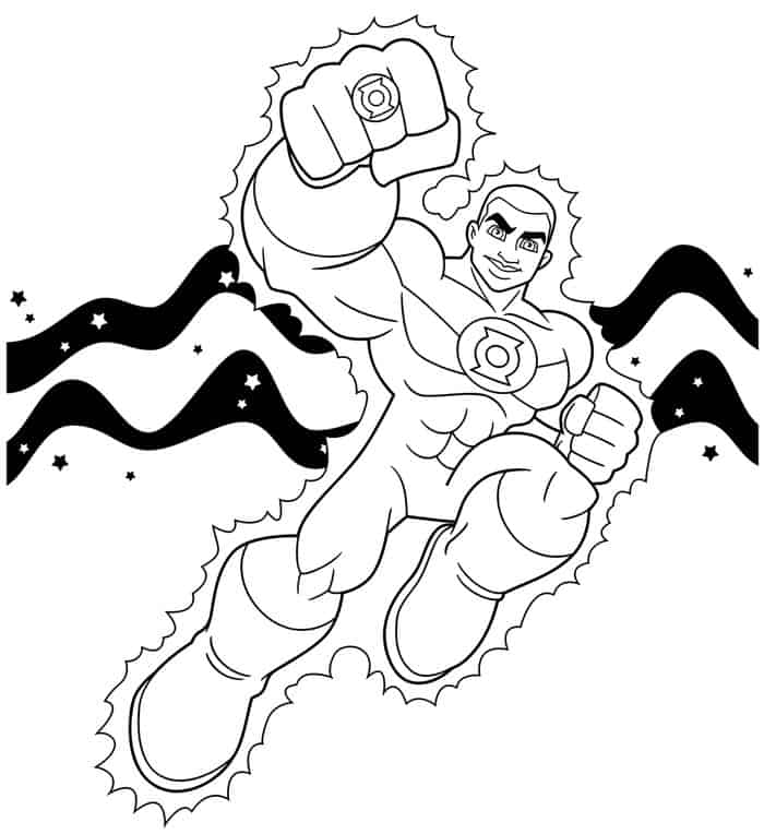 Green Lantern Comics Coloring Pages