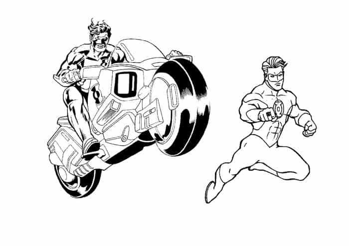 Green Lantern Corp Coloring Pages