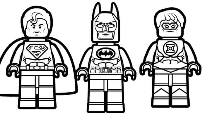 Green Lantern Lego Coloring Pages
