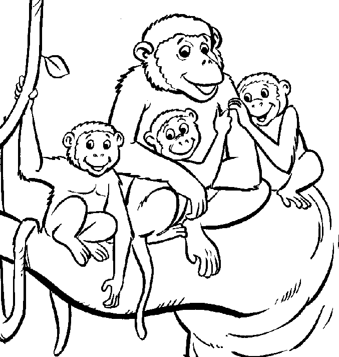 Howler Monkey Coloring Pages