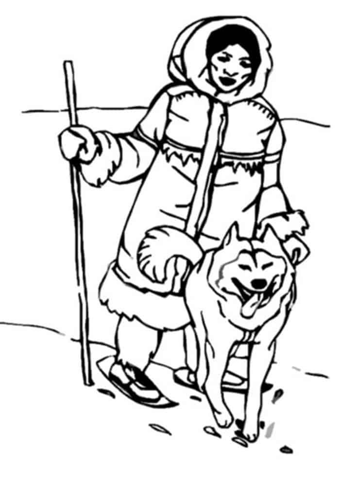 Husky And German Shepherd Coloring Pages