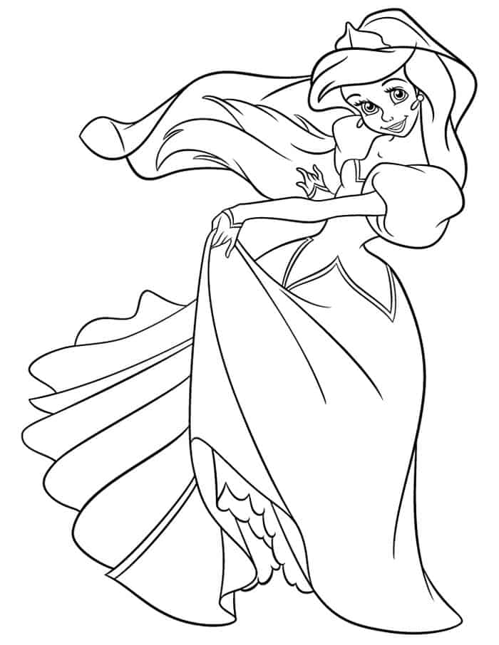 Little Mermaid Coloring Pages Pdf