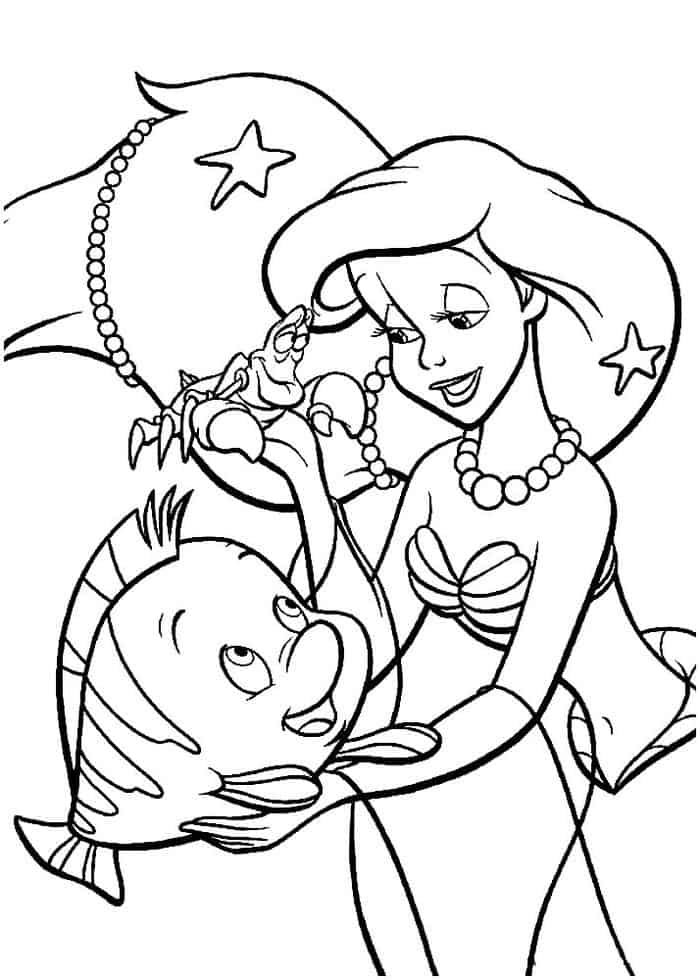 Little Mermaid Coloring Pages Printable