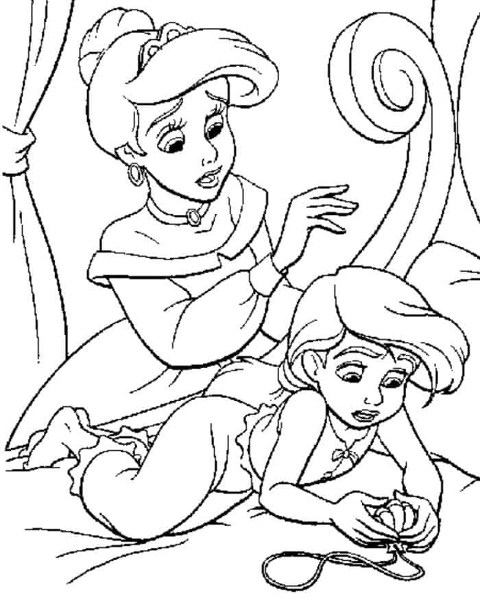 Melody Little Mermaid Coloring Pages