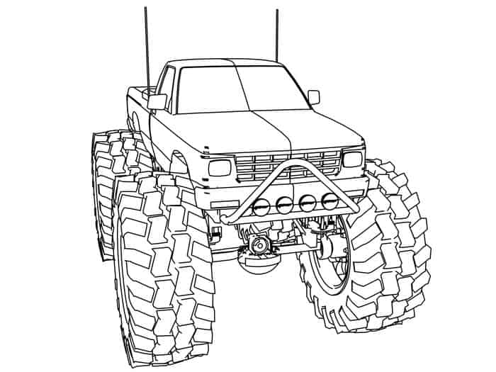 Monster Truck Coloring Pages Com