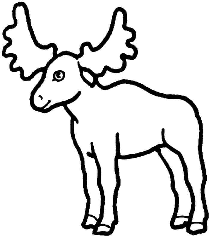 Moose A Moose Coloring Pages