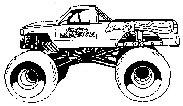 Moster Truck Coloring Pages