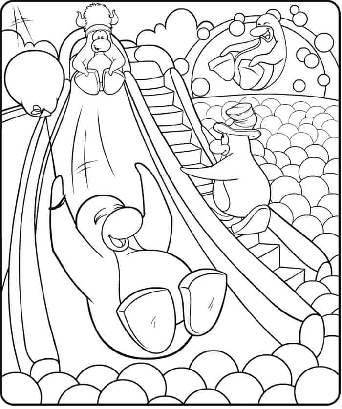 New Club Penguin Coloring Pages