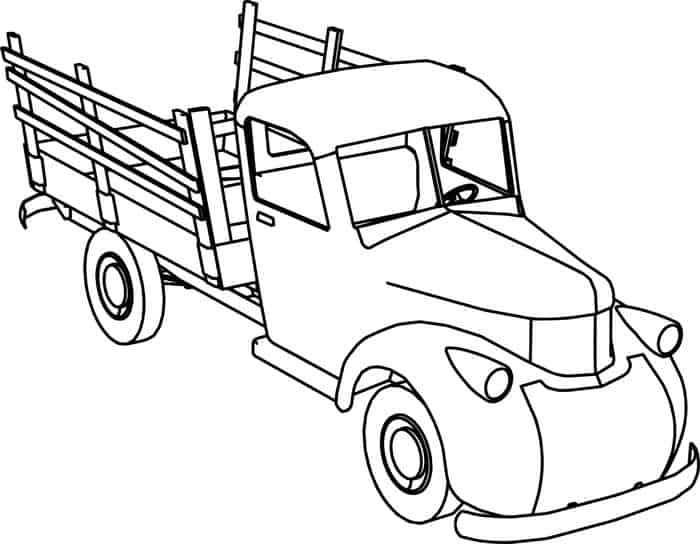 Old Truck Coloring Pages