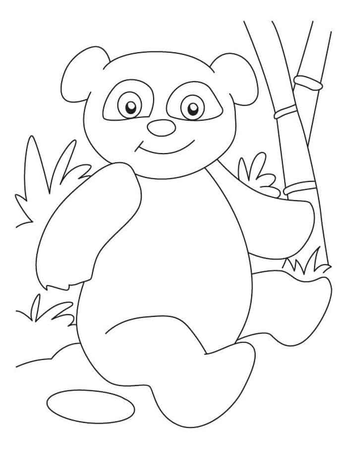 Panda Face Coloring Pages
