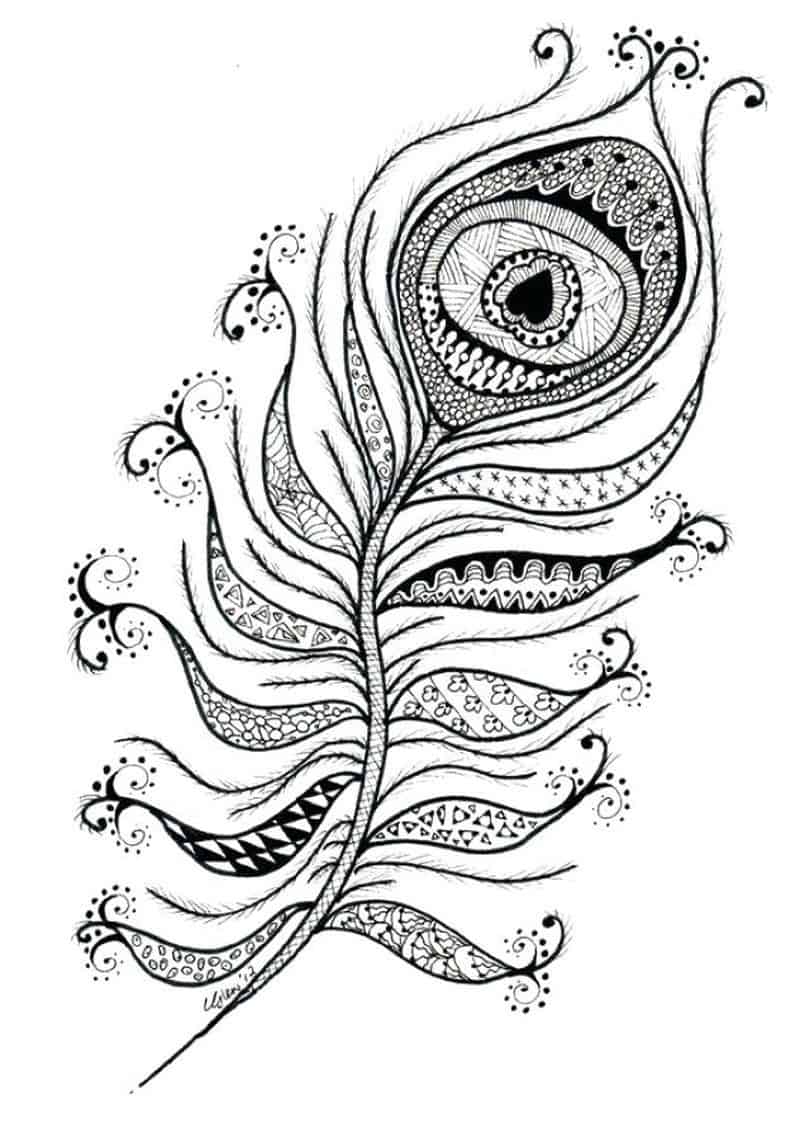Peacock Coloring Pages Kids