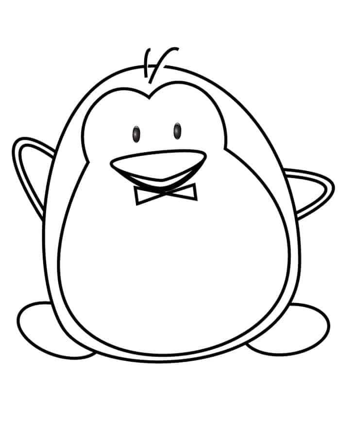 Penguin Coloring Pages For Preschoolers