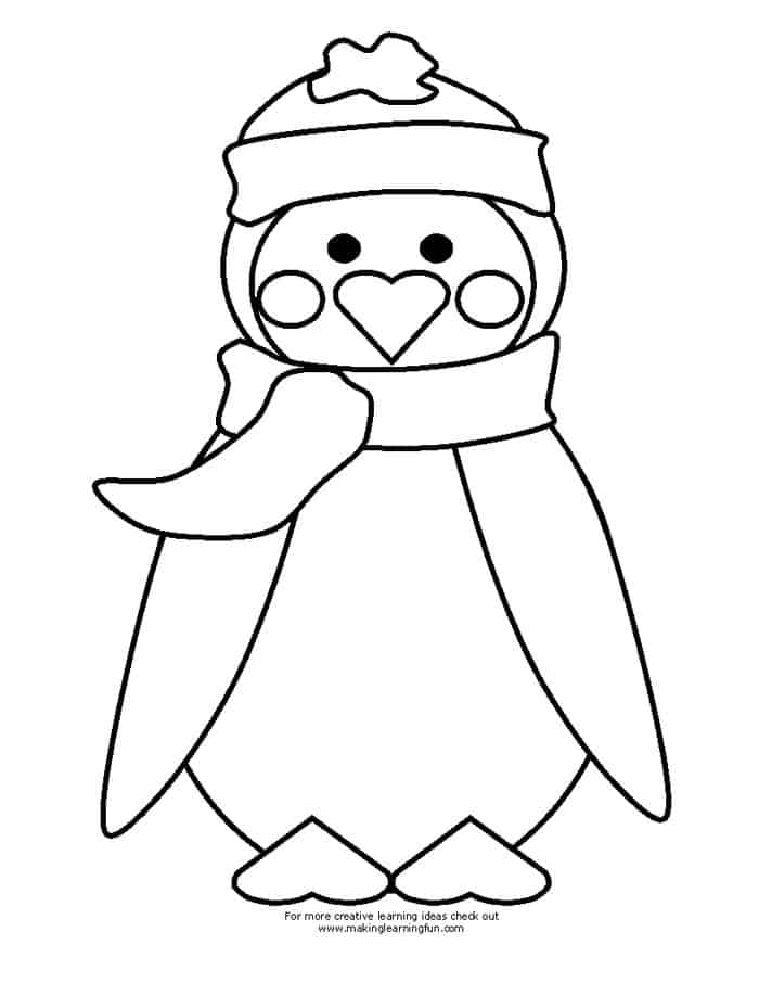 Penguin Coloring Pages Free