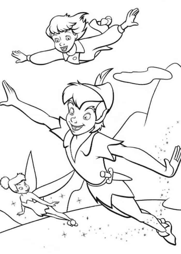 Peter Pan And Wendy Coloring Pages