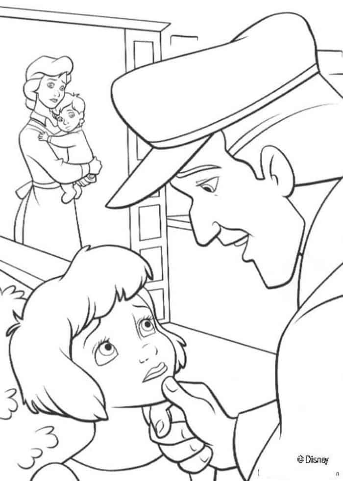 Peter Pan Coloring Pages Mrs Darling