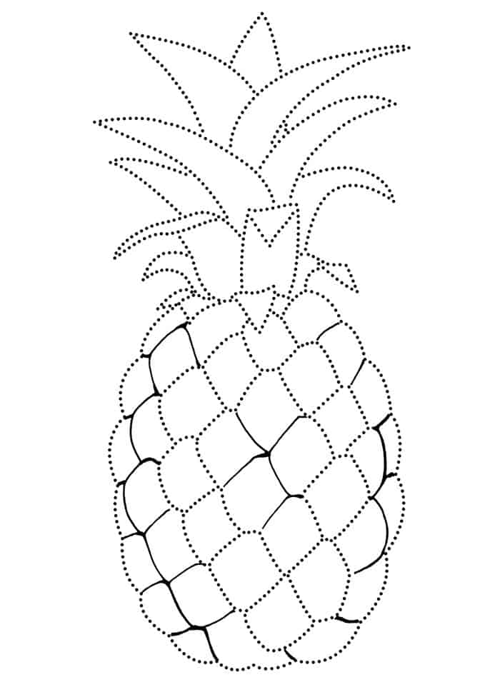 Pineapple Coloring Pages To Print