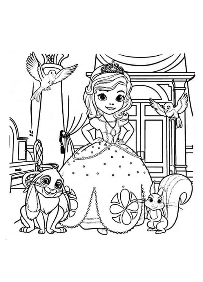 Princess Sofia Disney Coloring Pages