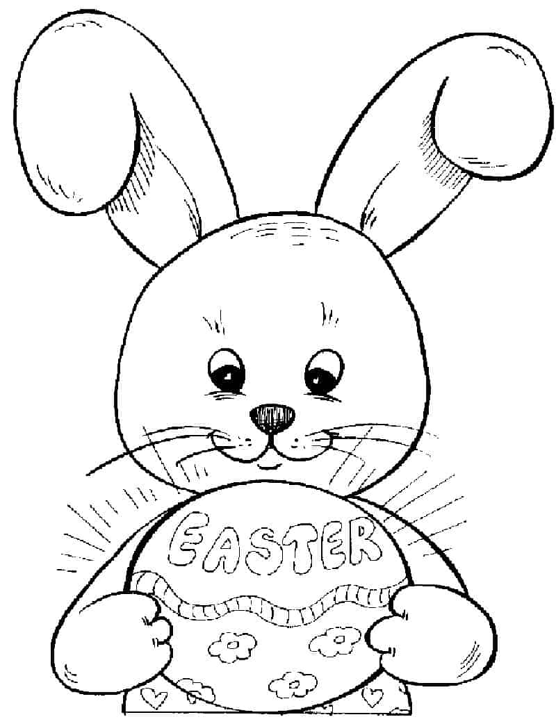 Print Bunny Coloring Page