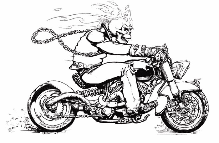 Punisher And Ghost Rider Vs Captian America And Spider Man Coloring Pages