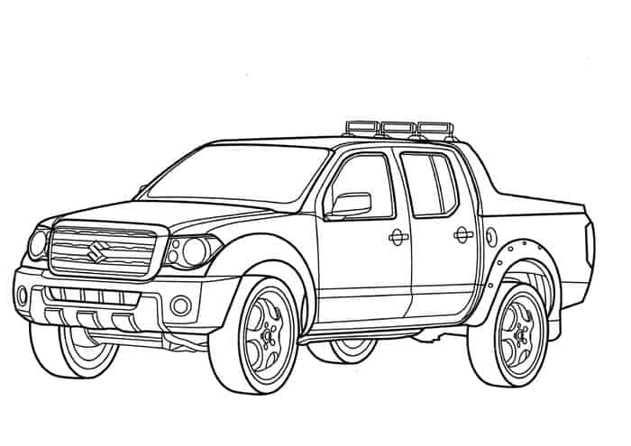 Ram Truck Coloring Pages