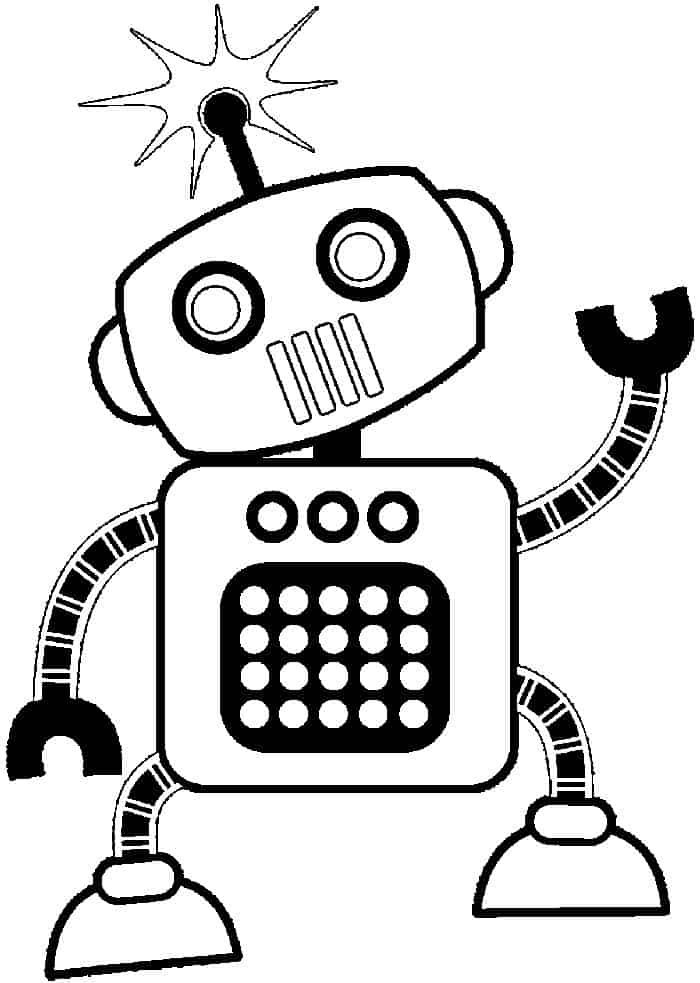 Robot Coloring Pages For Preschoolers