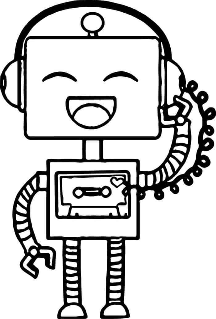 Robot Coloring Pages Free