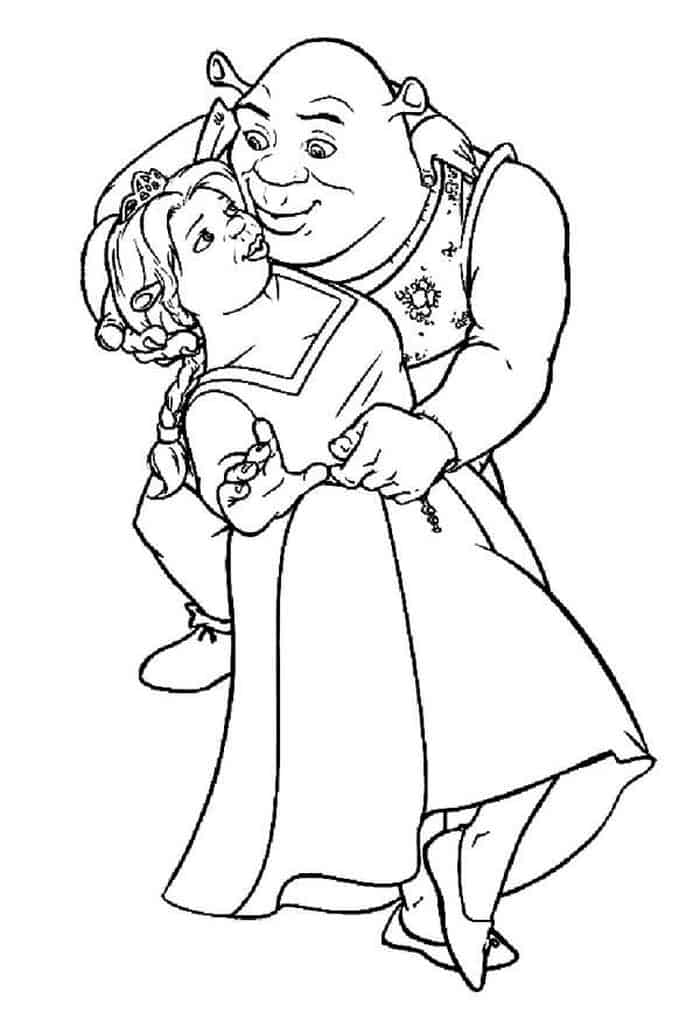 Shrek Fiona Coloring Pages