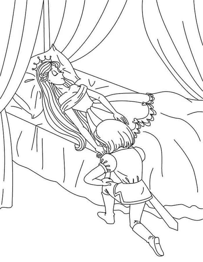 Snow White Belle Coloring Pages