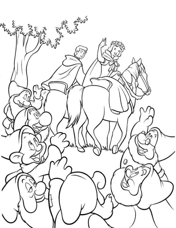 Snow White Coloring Pages Free Printable