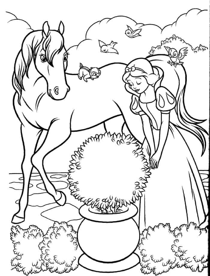 Snow White Coloring Pages Free To Print