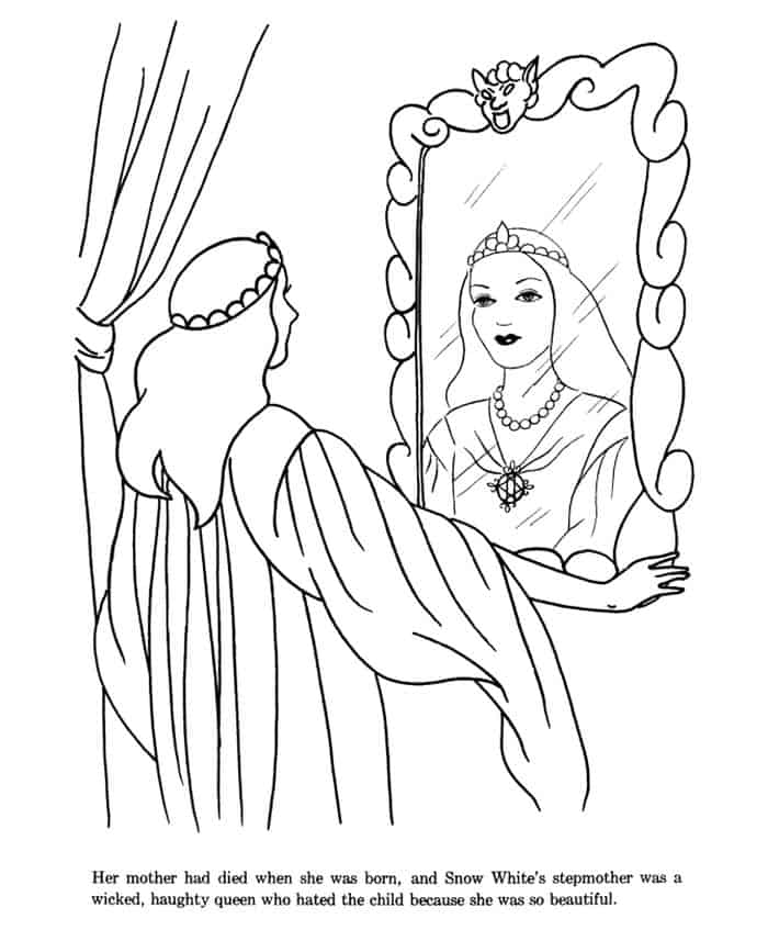 Snow White Evil Queen Coloring Pages