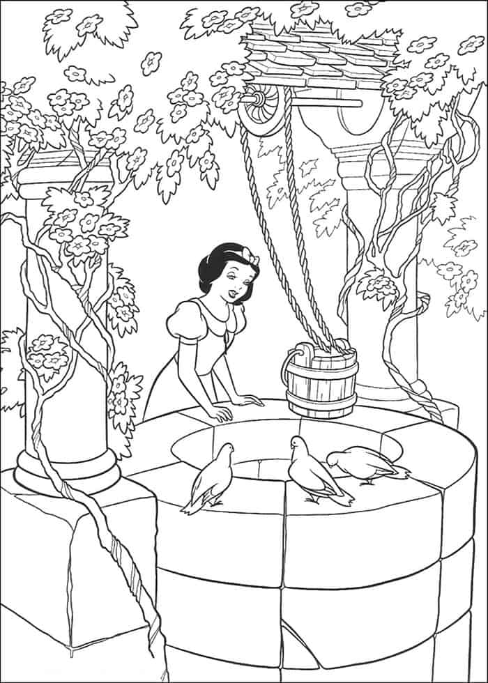 Snow White Fan Art Coloring Pages